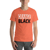 ORANGE and BLACK Short-Sleeve Unisex T-Shirt