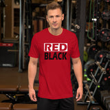 RED and BLACK Short-Sleeve Unisex T-Shirt