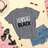 SILVER and BLACK Women's short sleeve t-shirt