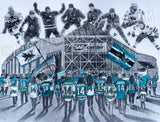 Custom Game Day drawing of YOUR team