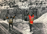 FAMILY "The Dream Begins Here" PERSONALIZED Hockey Artwork