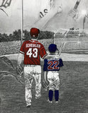 FAMILY “Field of Dreams" PERSONALIZED Baseball Artwork