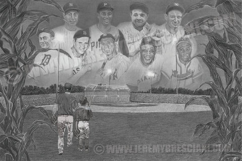 FAMILY “Field of Dreams" PERSONALIZED Baseball Artwork
