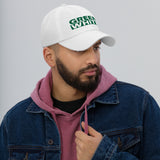 GREEN and WHITE Dad hat
