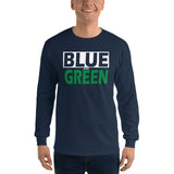 BLUE and GREEN Men’s Long Sleeve Shirt