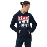 RED WHITE and BLUE Unisex Hoodie