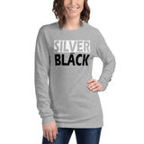 SILVER and BLACK Unisex Long Sleeve Tee