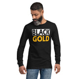 BLACK and GOLD Unisex Long Sleeve Tee