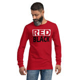 RED and BLACK Unisex Long Sleeve Tee