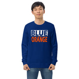 BLUE and ORANGE Unisex organic sweatshirt