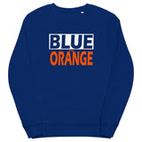 BLUE and ORANGE Unisex organic sweatshirt