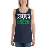 BLUE and GREEN Unisex Tank Top