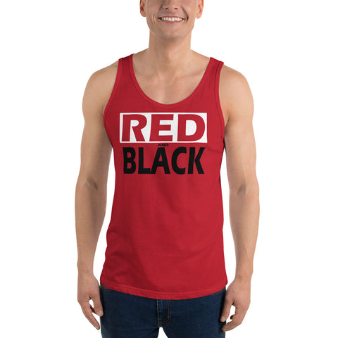 RED and BLACK Unisex Tank Top