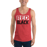 RED and BLACK Unisex Tank Top
