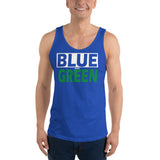 BLUE and GREEN Unisex Tank Top
