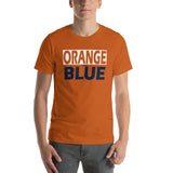 ORANGE and BLUE Short-Sleeve Unisex T-Shirt