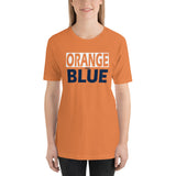 ORANGE and BLUE Short-Sleeve Unisex T-Shirt