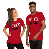 RED and BLACK Short-Sleeve Unisex T-Shirt