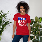 BLEU BLANC ROUGE Short-Sleeve Unisex T-Shirt