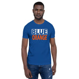 BLUE and ORANGE Short-Sleeve Unisex T-Shirt