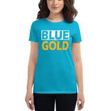 BLUE and GOLD Women's short sleeve t-shirt