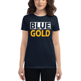 BLUE and GOLD Women's short sleeve t-shirt