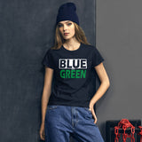 BLUE and GREEN Women's short sleeve t-shirt