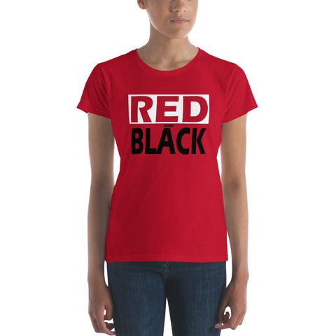 RED and BLACK Women's short sleeve t-shirt