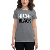 SILVER and BLACK Women's short sleeve t-shirt